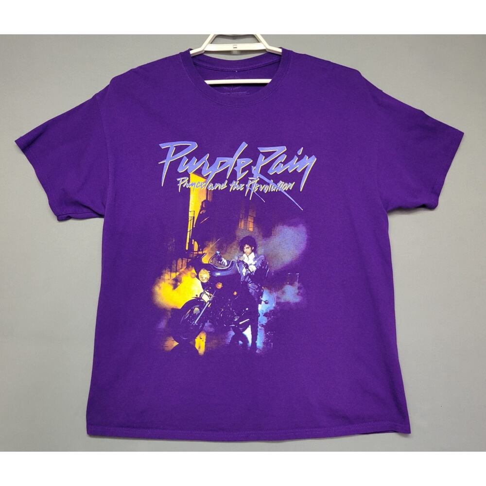 The Prince Estate Purple Rain T-shirt Mens XL Crew Neck 100% Cotton Short Sleeve